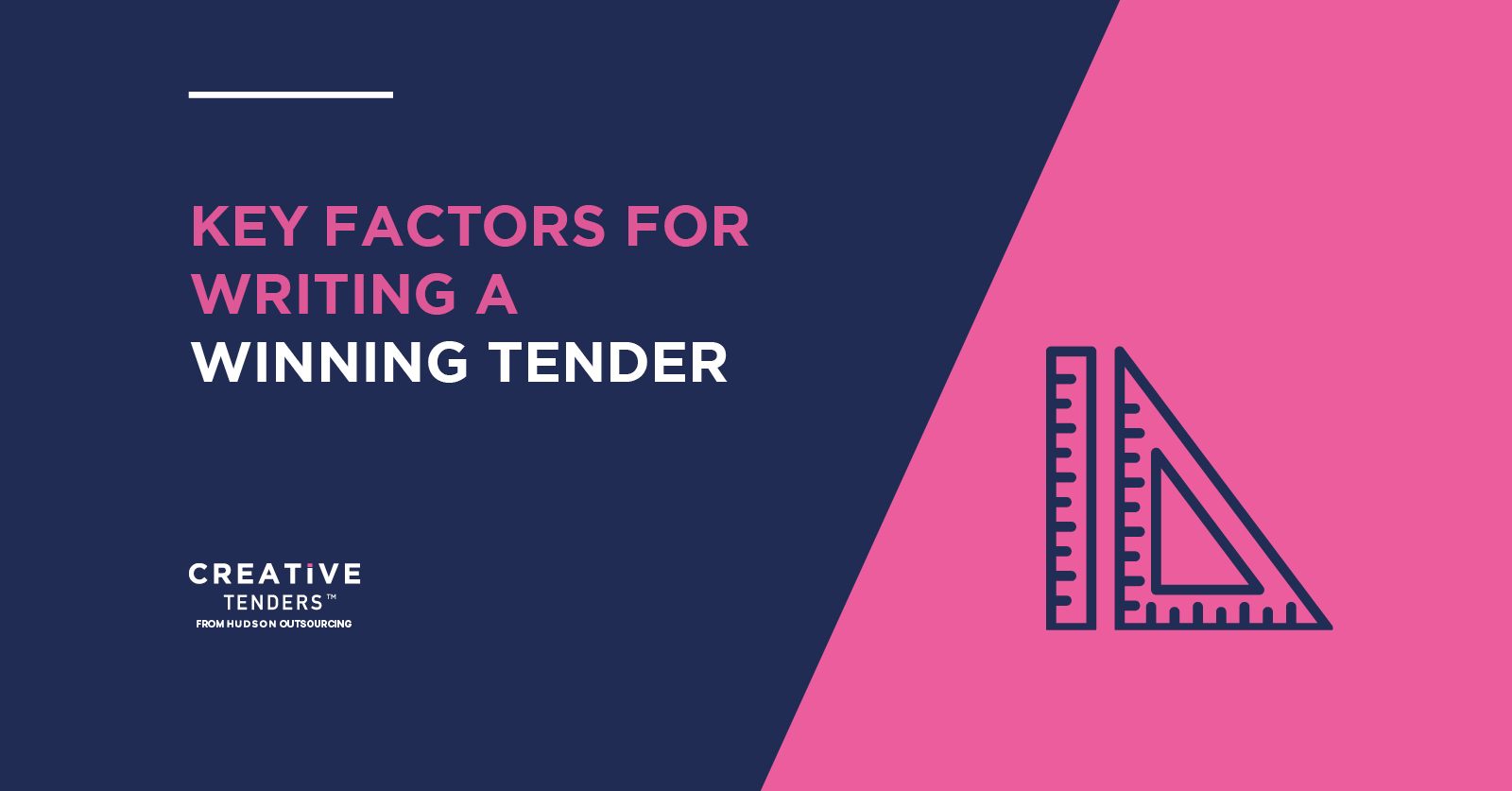Key factors of writing a winning tender