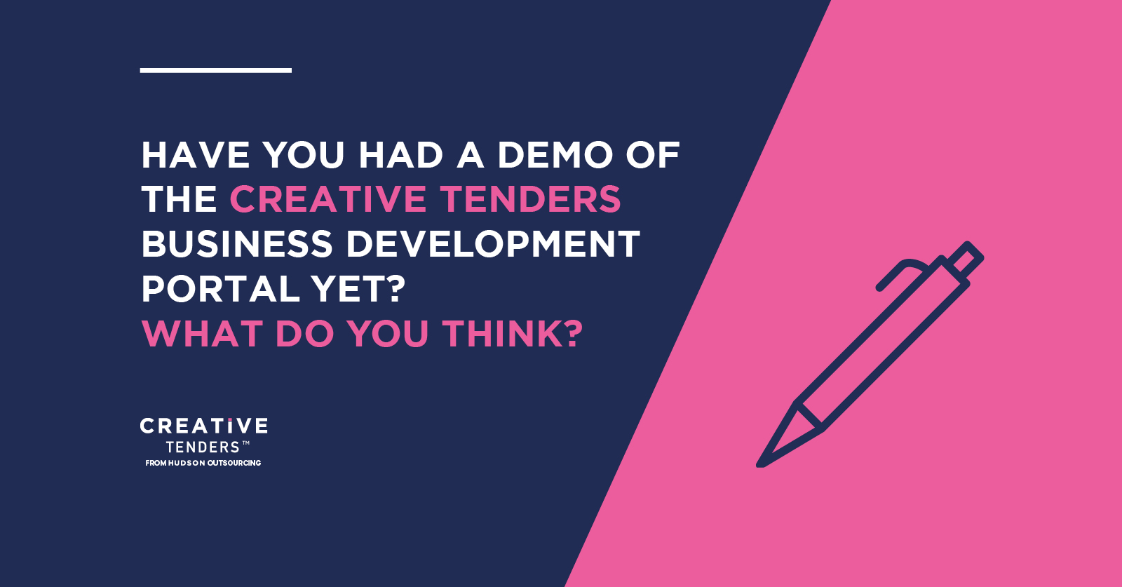 Have you had a demo of the Creative Tender business development portal yet?  Creative Tenders Reviews