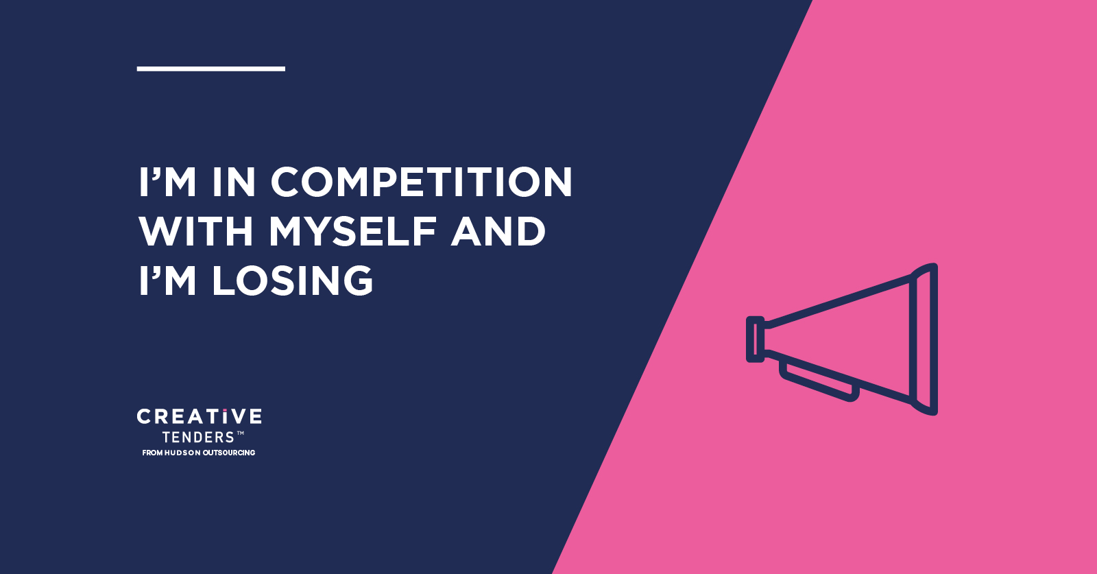 I’M IN COMPETITION WITH MYSELF AND I’M LOSING! – Tender Basics!