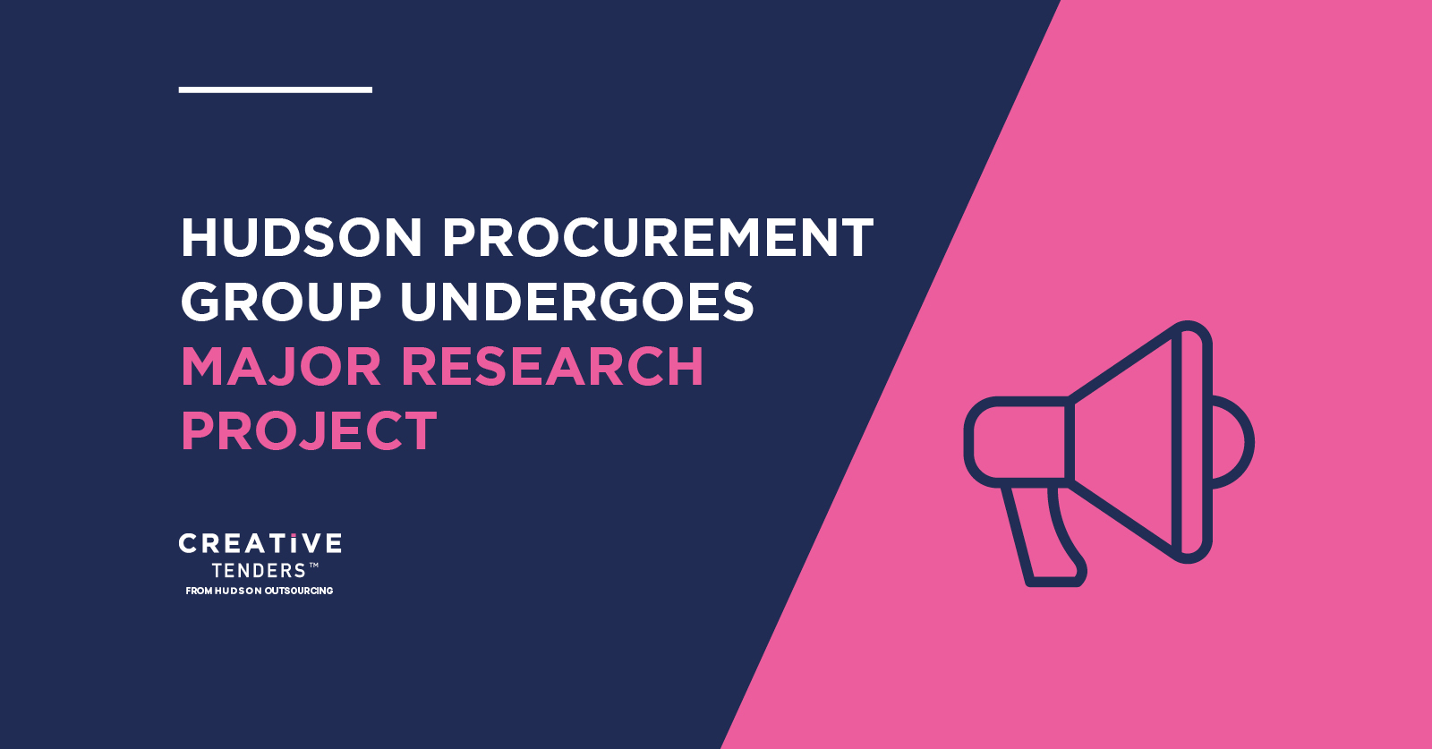 HUDSON PROCUREMENT GROUP UNDERGOES MAJOR MARKET RESEARCH PROJECT